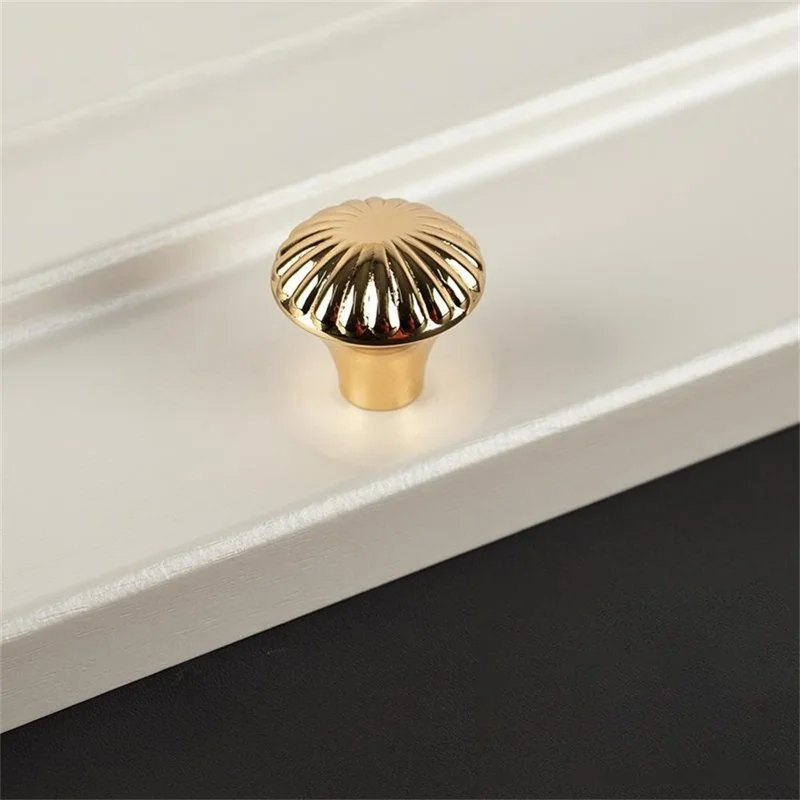 BR86 Brass Cabinet Pull Handles 30 x 28mm Single Hole Drawer Wardrobe Knobs Hardware Furniture