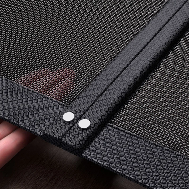 80 x 210cm Anti Mosquito Door Curtain Magnetic Automatic Closing Breathable Mesh Door Screen - Black