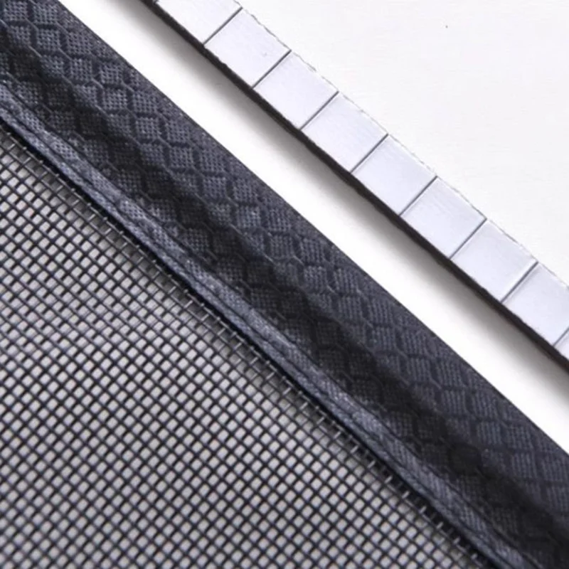 80 x 210cm Anti Mosquito Door Curtain Magnetic Automatic Closing Breathable Mesh Door Screen - Black