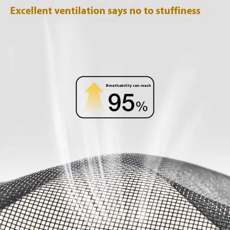 80 x 210cm Anti Mosquito Door Curtain Magnetic Automatic Closing Breathable Mesh Door Screen - Black
