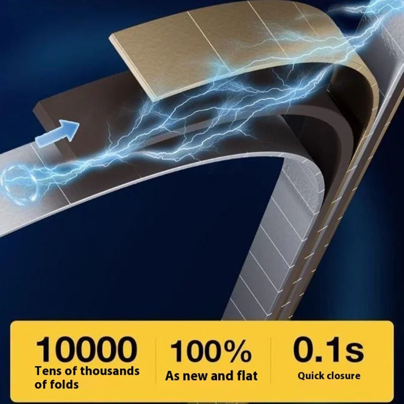 Tenda zanzariera per porta 100 x 210 cm Chiusura magnetica automatica Rete traspirante - Nero