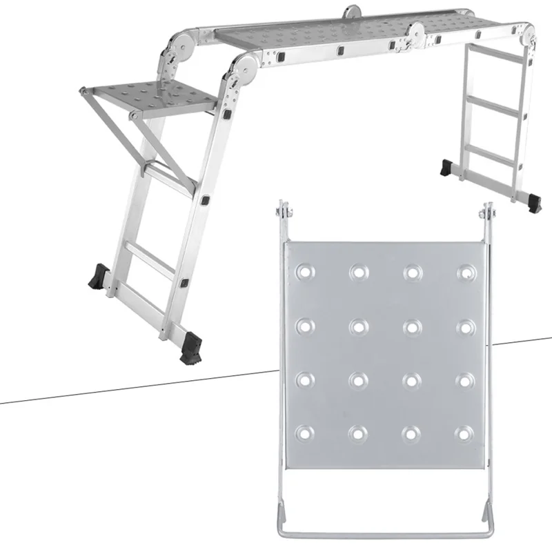Ladder Work Platform Wide Pedal Attachment Work Ladder Tray for Painter, 150kg Load Capacity