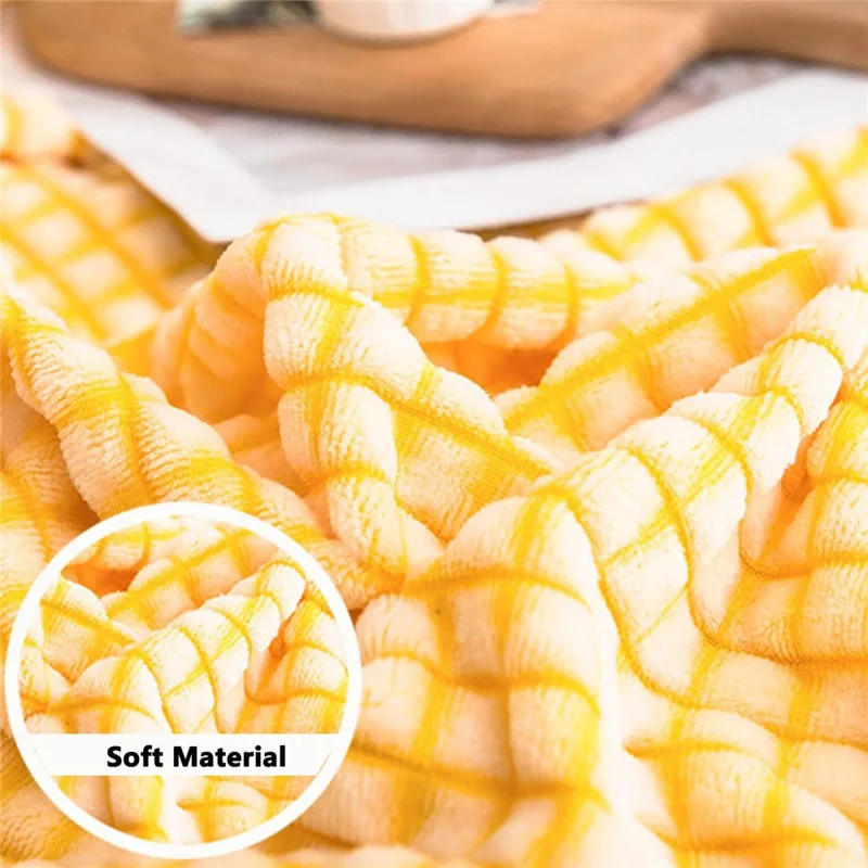 180 x 200cm Ultra Soft Milk Velvet Throw Blanket for Nap Solid Color Office Sofa Cover - Lemon Yellow