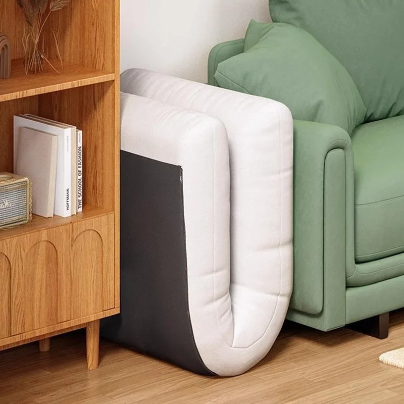 كرسي أريكة فردي قابل للطي بقماش تكنولوجي مع مسند ظهر قابل للتعديل مقعد استرخاء للشرفة أو النافذة الكبيرة - برتقالي