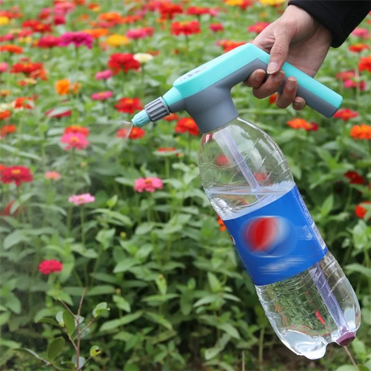 Pumpor à Jardin Électrique Multifonction Pulporteur à Haute Pression la Pelouse à Pelouse Buzzle Tête de Pulvérisateur Avec Tuyau D'eau de 3 Mètres Pour Boire - Bleu