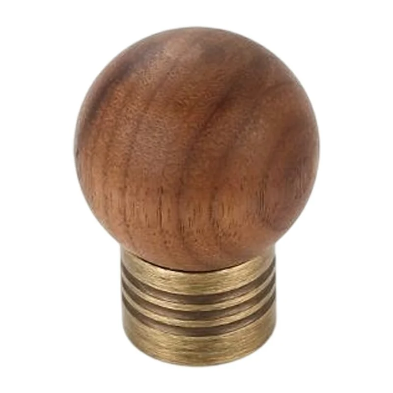 8188 Pomelli per Cassetti in Legno di Noce da 30 mm di Diametro, Maniglie Rotonde in Ottone Stile Francese Vintage di Lusso per Mobili - Bronzo