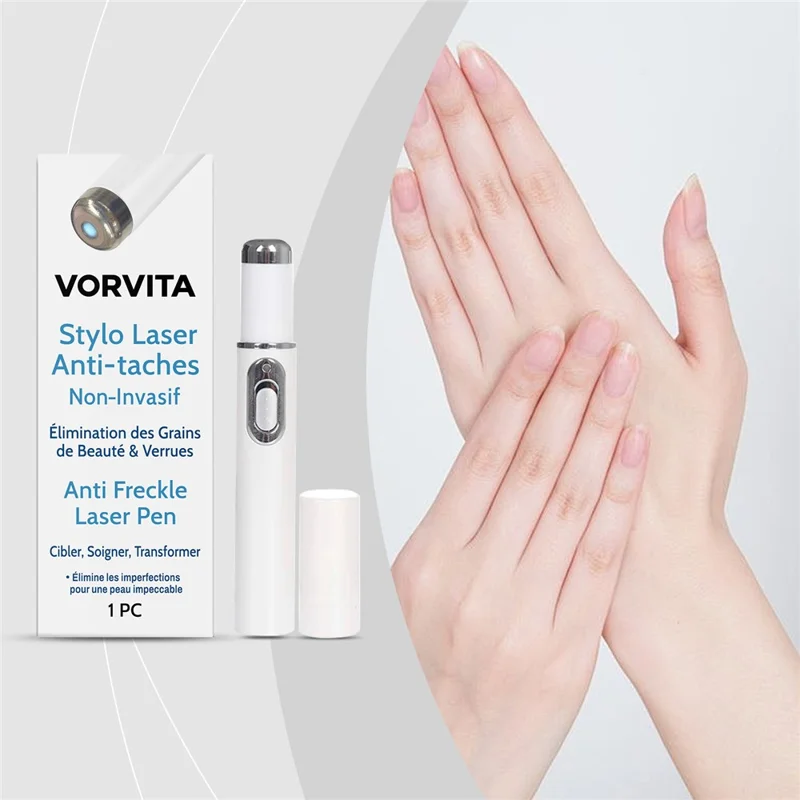 VORVITA Penna Portatile Anti-Macchie per la Cura della Pelle, Rimozione di Nei e Verruche con Laser Portatile, VO-A08-0002-01