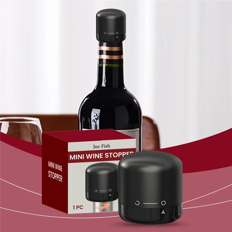 JUE-FISH JU-C09-0151-01 Мини-пробка для вина, силиконовая, герметичная, для шампанского, предотвращающая протекание (Без сертификации FDA, без BPA)