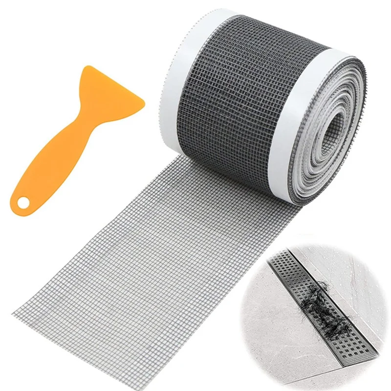 Self-Adhesive Drain Hair Catcher 7cm x 10m Disposable Shower Drain Mesh Sticker Rectangular Filter for Bathroom Kitchen