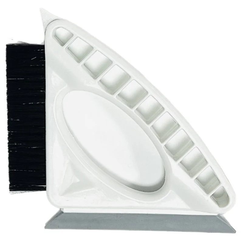 3 in 1 Window Cleaning Tool Triangle Countertop Cleaner Brush Household Glass Squeegee TPR Scraper