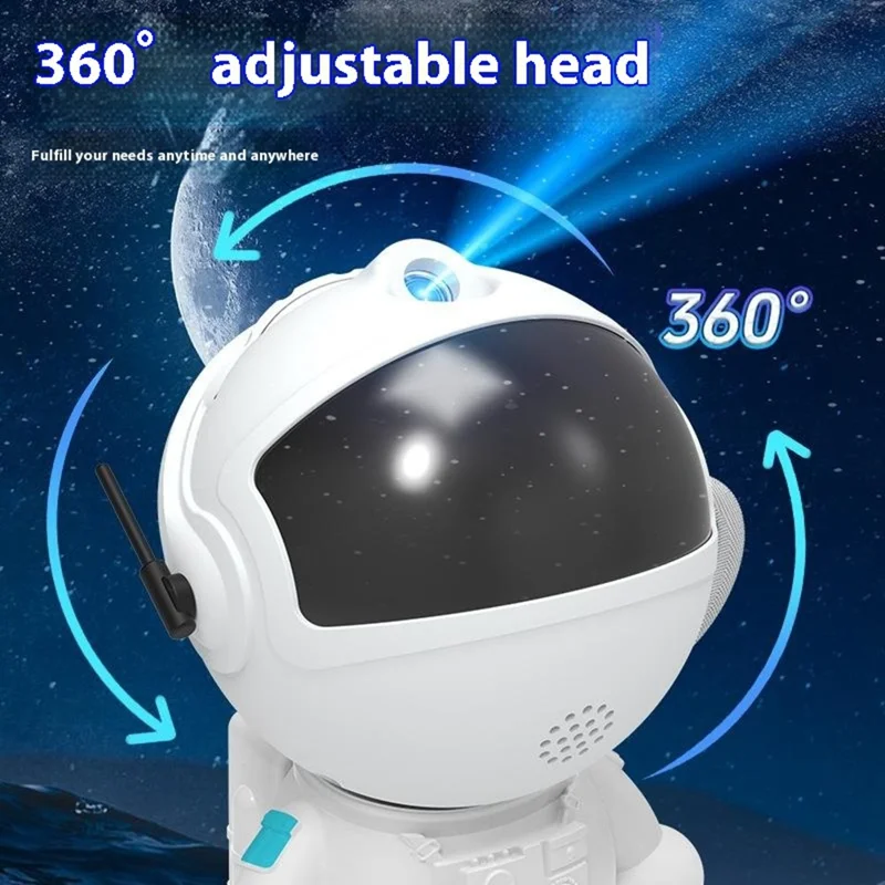 HT-FO5 Astronaut Galaxie Projektor Nachtlicht für Schlafzimmer Sternenhimmel Atmosphäre Lampe mit 3 Filmscheiben