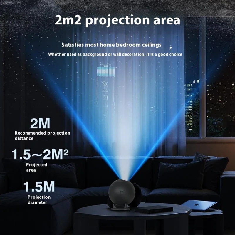 HT-B01 Automatischer Ausschalttimer Galaxie Projektor Nachtlicht für Schlafzimmer mit 3 Filmscheiben KinderGeburtstags-Geschenk