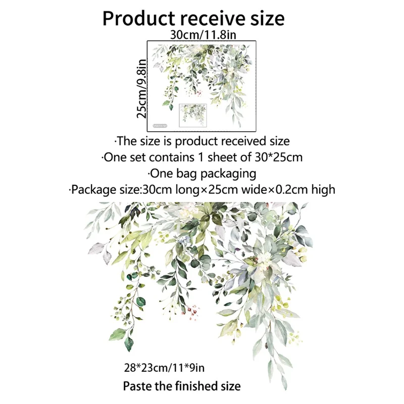 Grüne Pflanzen Blumen Toiletten Aufkleber Badezimmer Wandtattoo Selbstklebend Wasserdicht Dekorativ PVC Tapete - MS8314