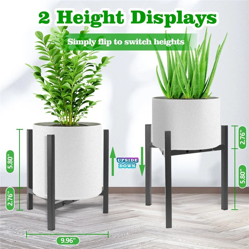 Indoor Adjustable Plant Stand Metal Modern Heavy Duty Stable Flower Pot Holder