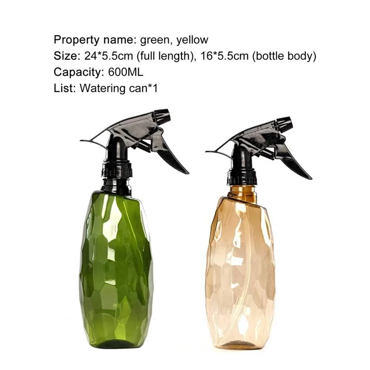 Pflanzenzerstäuber-Sprühflasche 500 ml, Blumensprühflasche, Vernebelungsflasche, Feinstaubsprüher - Grün