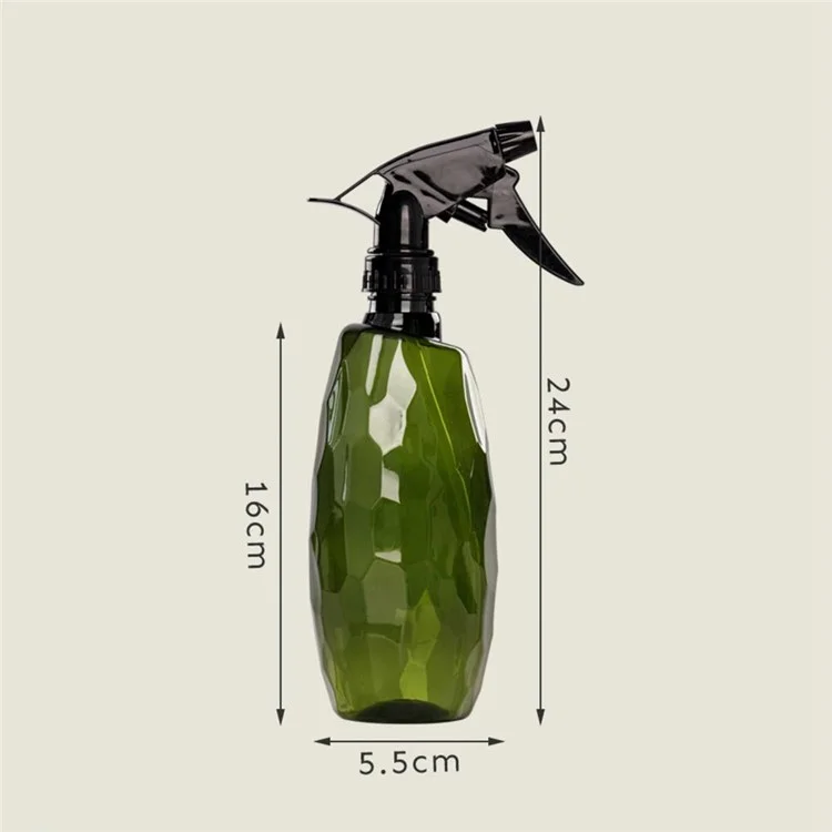 Pflanzenzerstäuber-Sprühflasche 500 ml, Blumensprühflasche, Vernebelungsflasche, Feinstaubsprüher - Grün