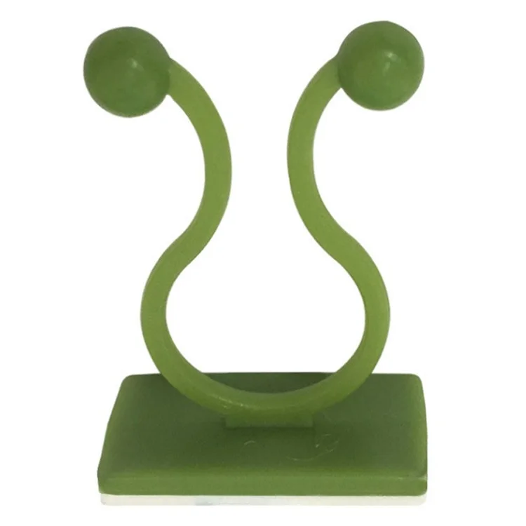 10 PCS Support Mural de Grimpante Plante Fixation Autocollant Crochets pour Plantes Grimpantes Invisibles Fixation de Jardin Traction de Vigne Plante (Taille: L) - Vert