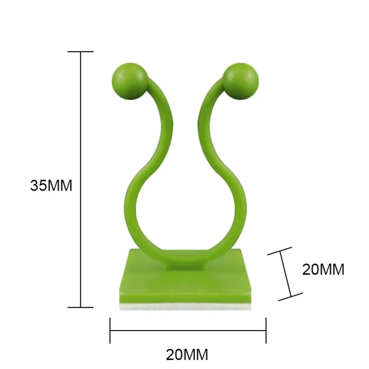 10 PCS Support Mural de Grimpante Plante Fixation Autocollant Crochets pour Plantes Grimpantes Invisibles Fixation de Jardin Traction de Vigne Plante (Taille: L) - Vert