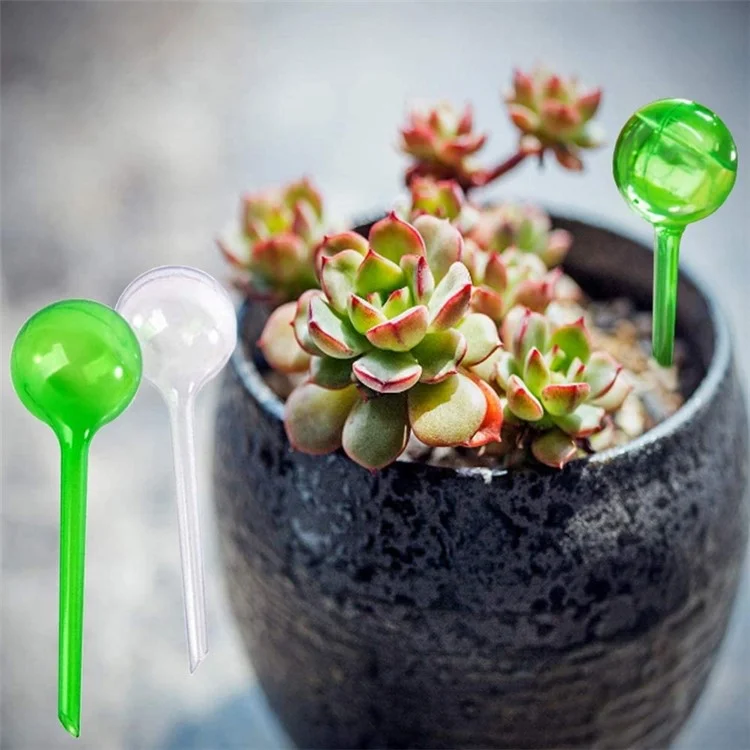 Automatic Plant Water Irrigation Tool Ball Shaped Self Watering Device for Home Vacation Plant Watering, Size: L - Green