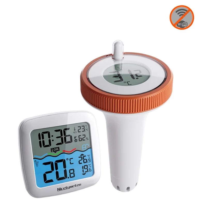 TX15N Floating Wireless Pool Thermometer HD Display Real Time Water Temperature Monitor