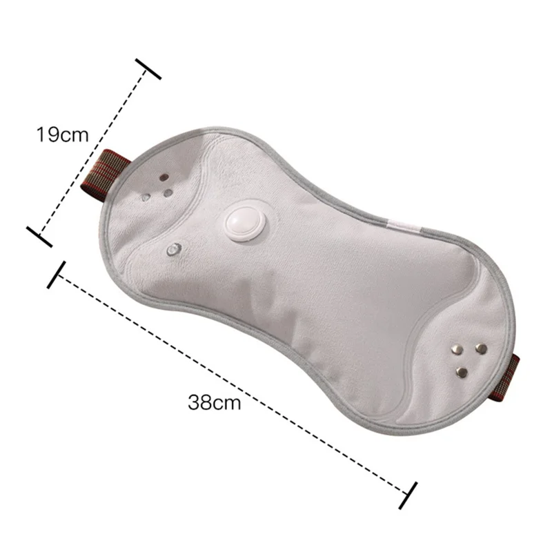 Electric Hot Water Bottle Crystal Fleece Heated Waist Belt for Belly Back Warming Bag