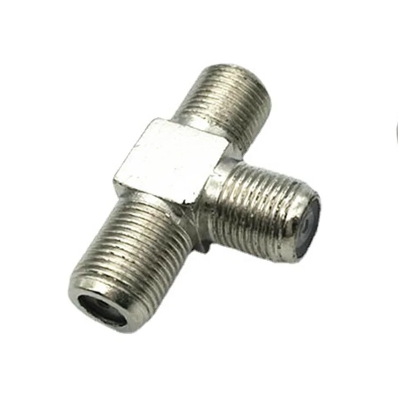 Connecteur répartiteur femelle de type F impérial 1 vers 2 pour câble coaxial de satellite TV