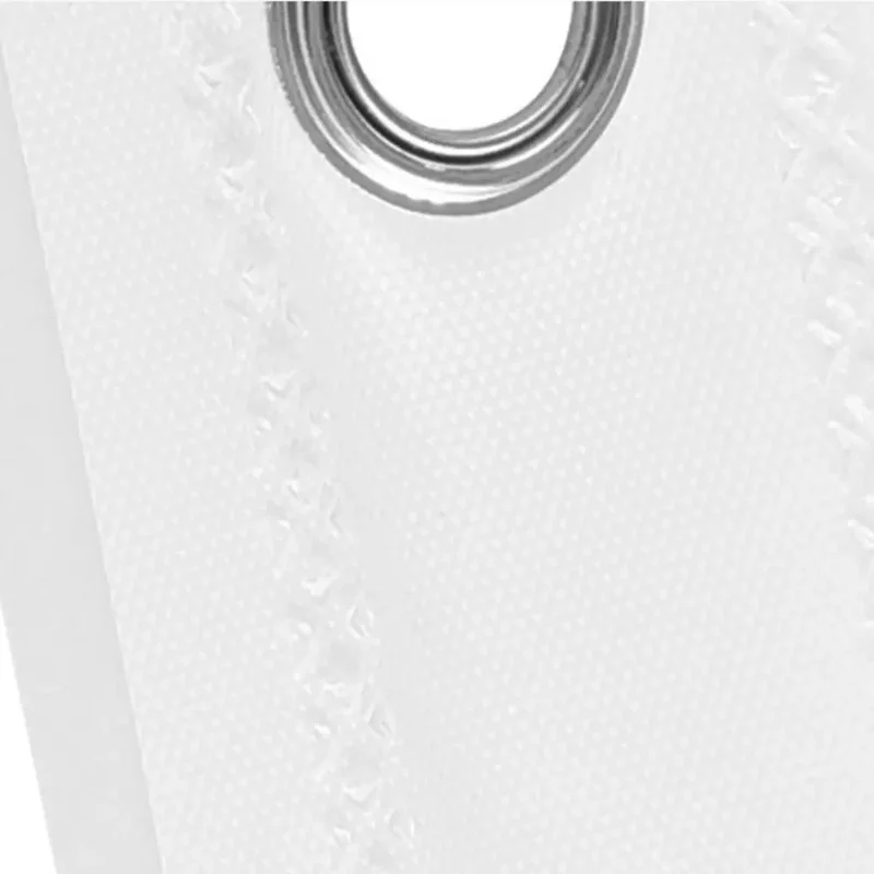 PEVA Shower Curtain 180 x 180cm Waterproof Mildew Resistant Bathroom Curtain - Leaves