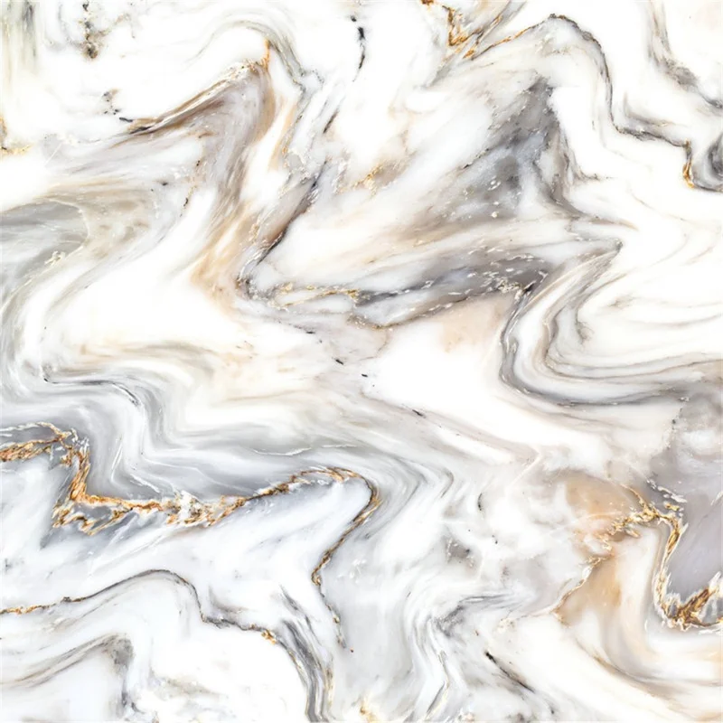 Cortina de ducha de 180 x 180 cm, impermeable, con patrón de mármol, impresión digital 3D en poliéster, repelente al agua - Estilo A