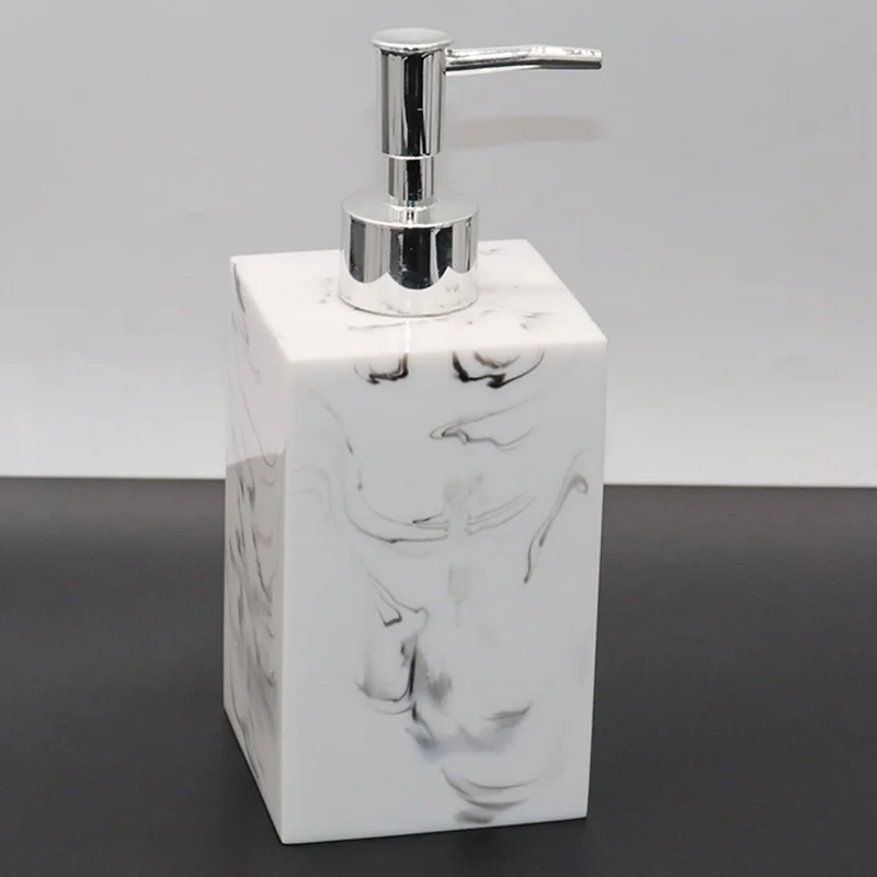 Bouteille distributrice rechargeable de 500 ml pour savon liquide, shampoing, gel douche, lotion, détergent - Blanc