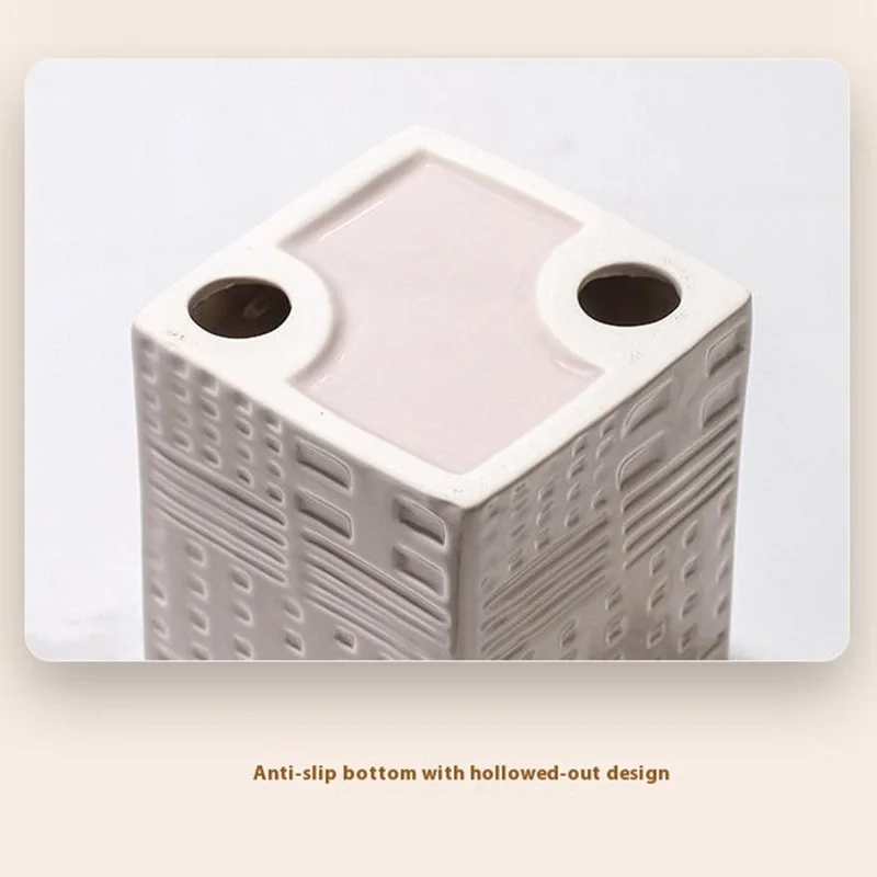 Nordic Ceramic Base No Dead Angle Toilet Brush Long Handle Bathroom Cleaner - Round / Pink