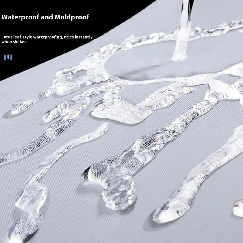 180 x 200 cm Kurtyna prysznicowa z nadrukiem marmurowym, szybkoschnąca, wodoodporna, przegroda łazienkowa - YTJ-09