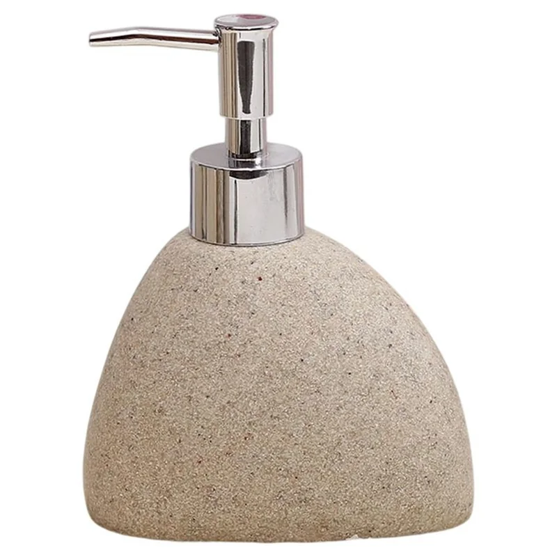 250ml Ceramic Refillable Dispenser Pump Bottle for Lotion Soap Shampoo Body Wash