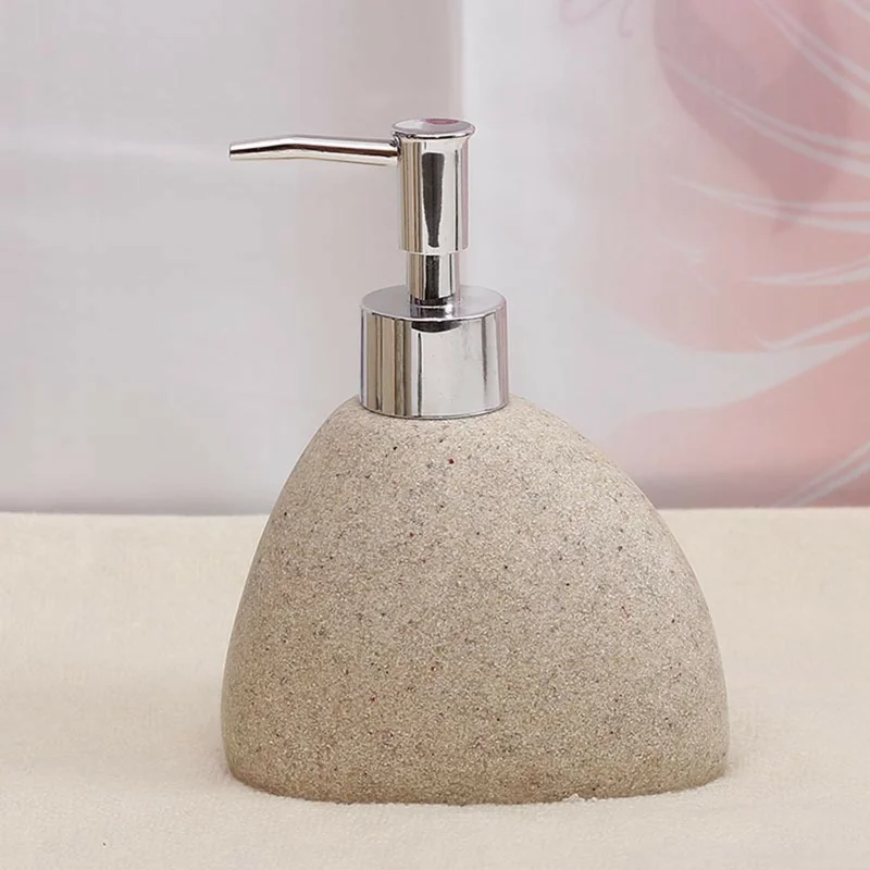 250ml Ceramic Refillable Dispenser Pump Bottle for Lotion Soap Shampoo Body Wash