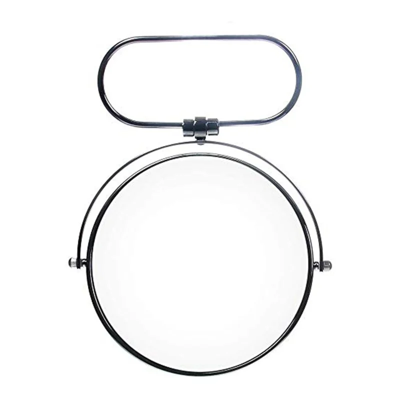 7 Inch Rotating Makeup Mirror with O Ring Stand 1X / 3X Magnification Dual Sided Desktop Vanity Mirror