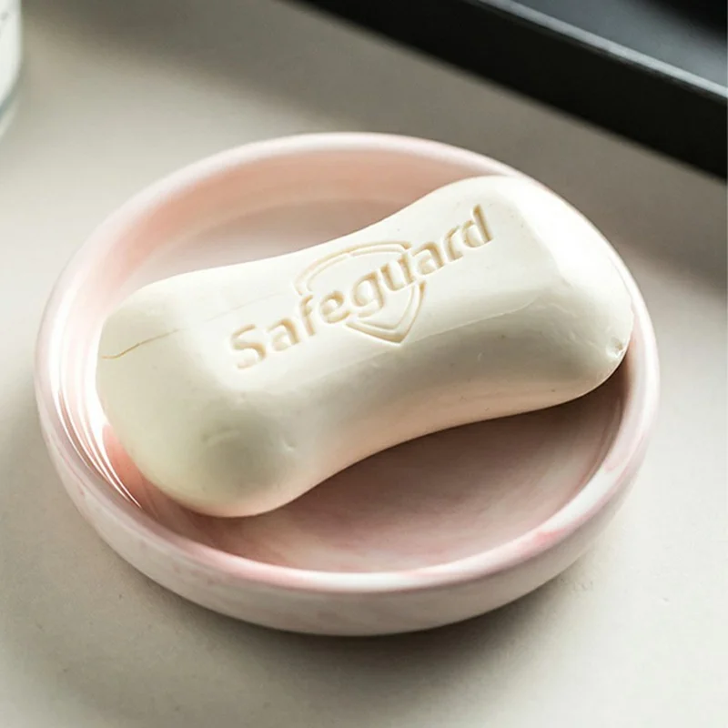 Creative Ceramic Soap Dish Home Hotel Toiletry Holder Decorative Washroom Organizer - Grey