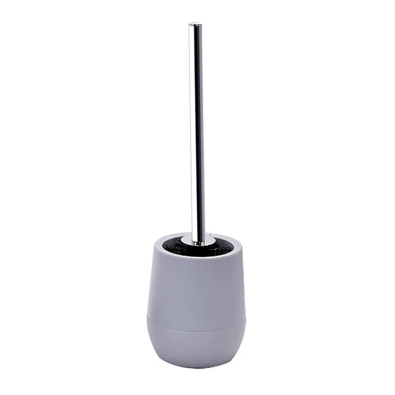 ZT-223-M Spazzola per WC in Acciaio Inossidabile con Base - Strumento per la Pulizia del Bagno per Hotel e Casa - Grigio