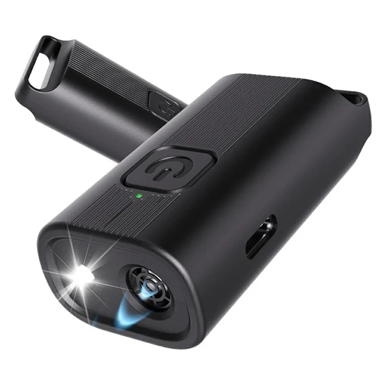 P12 Mini Repellente Ultrasonico Portatile per Cani, Dispositivo Anti-Abbaio con Torcia LED Integrata