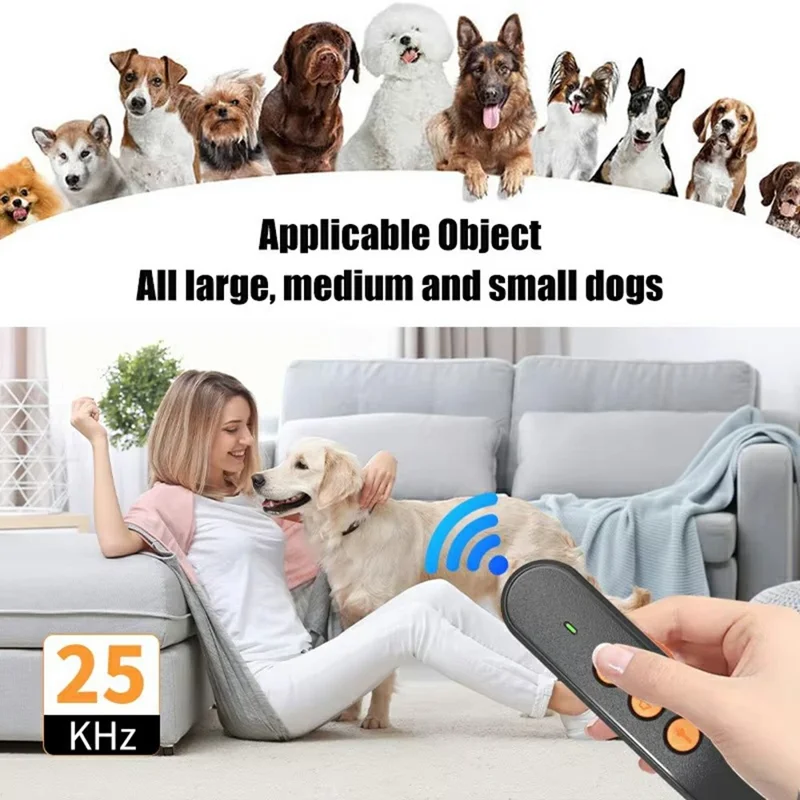 Dispositivo Ultrassônico Portátil P05 para Treinamento de Cães, Repelente Anti-Latidos
