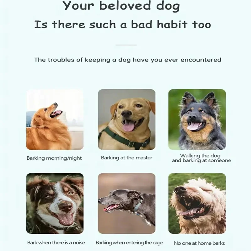 P03 Dispositivo di addestramento portatile a ultrasuoni per cani Deterrente antilattato ricaricabile