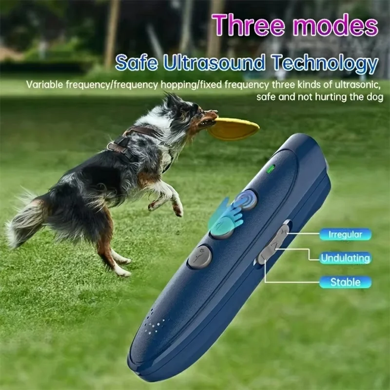 P03 Dispositivo di addestramento portatile a ultrasuoni per cani Deterrente antilattato ricaricabile
