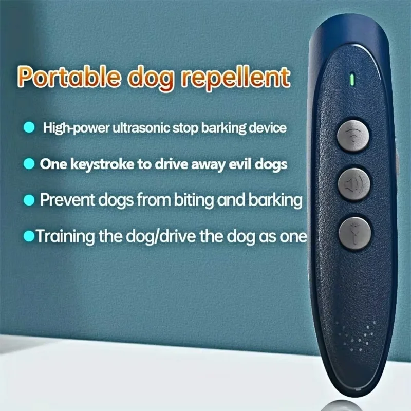 P03 Dispositivo di addestramento portatile a ultrasuoni per cani Deterrente antilattato ricaricabile