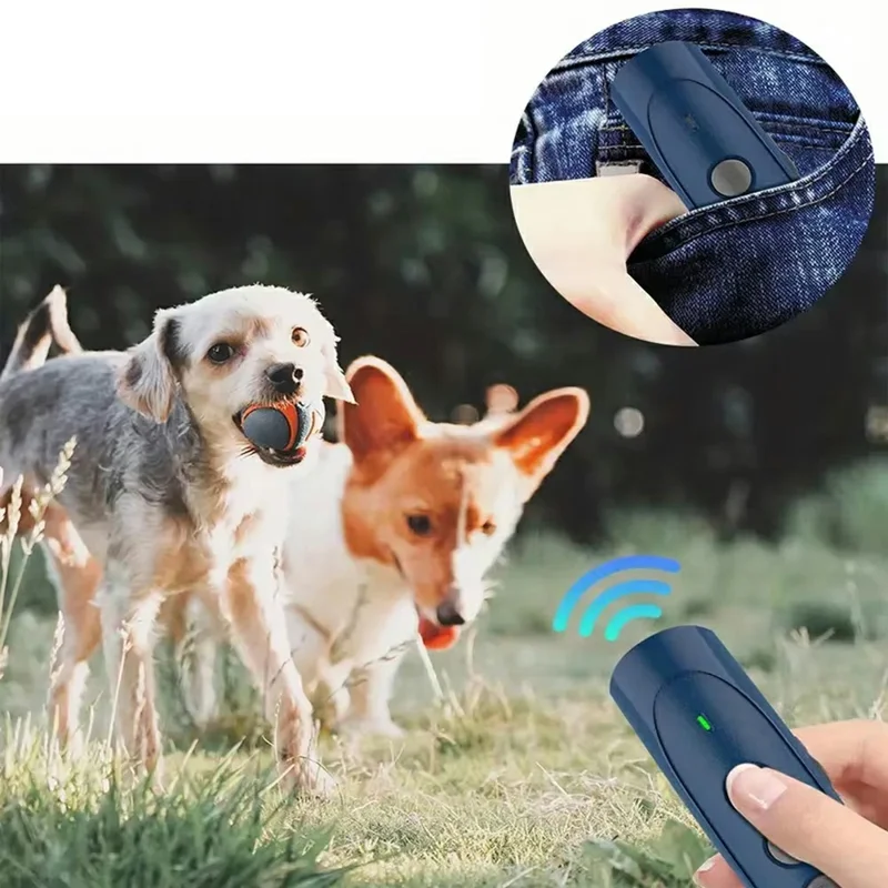 P03 Dispositivo di addestramento portatile a ultrasuoni per cani Deterrente antilattato ricaricabile