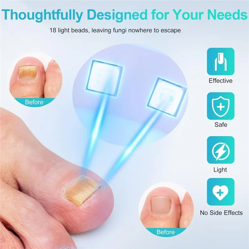 Halbmond-förmige faltbare Mini-Nagellampe mit LCD-Display, 22 LED UV-Trockner für Zehen- und Fingernägel, 18 blaue + 4 rote LEDs