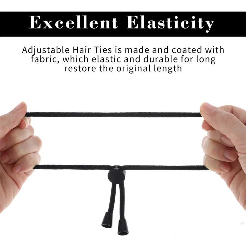6 Piezas Diadema Ajustable Lazos de Pelo Elásticos Herramienta de Peinado Versátil para Cabello Rizado Afro