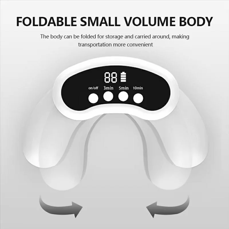 Dispositivo pieghevole per la cura delle unghie con luce laser LED 30 per onicomicosi, riparazione di unghie dei piedi e delle mani, con 22 LED blu + 8 LED rossi