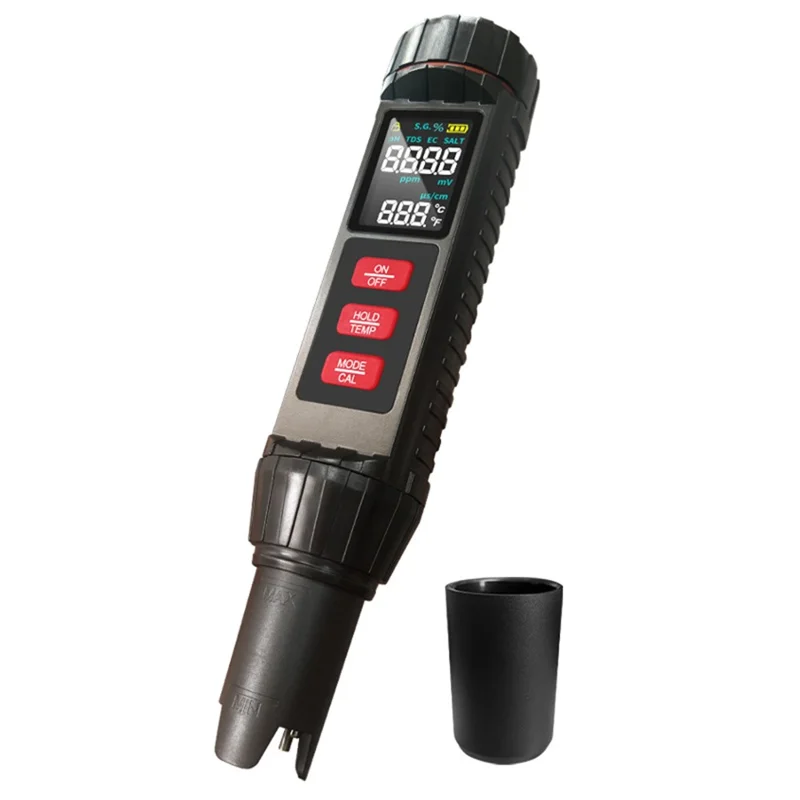 MFX71 Testeur multifonction d'eau 7 en 1 Qualité de l'eau TDS CE PH ORP Température Salinité