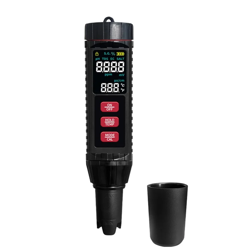 MFX71 Testeur multifonction d'eau 7 en 1 Qualité de l'eau TDS CE PH ORP Température Salinité
