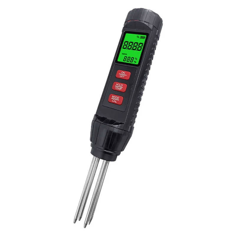 ST06 Medidor digital de condutividade elétrica do solo 3 em 1 Temperatura e umidade para plantas de estufa Agricultura