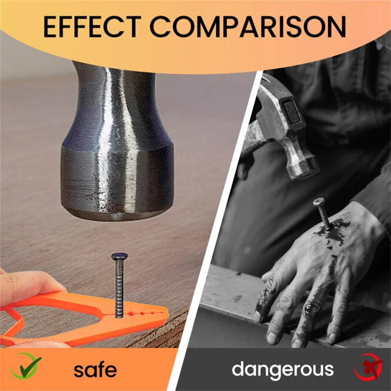 Plastic Nail Holder Guide for Hammer Precision Positioning Nail Fixing Tool DIY Woodworking Aid