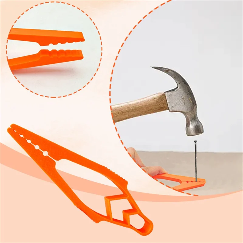 Plastic Nail Holder Guide for Hammer Precision Positioning Nail Fixing Tool DIY Woodworking Aid